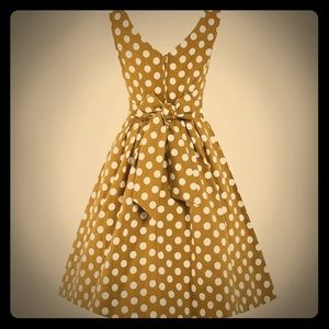 NWT Lindy Bop Olivine Polka Dot Dress